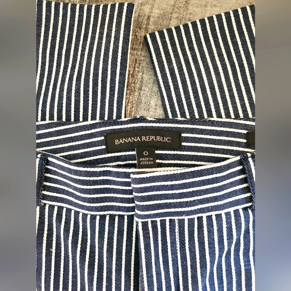 Banana Republic Navy and White Striped Pants - Picture 3 of 3
